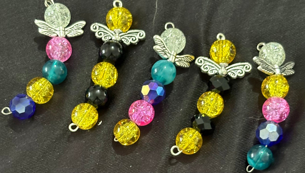 5x dragonfly/bumblebee pendants /charm/keychain pendants