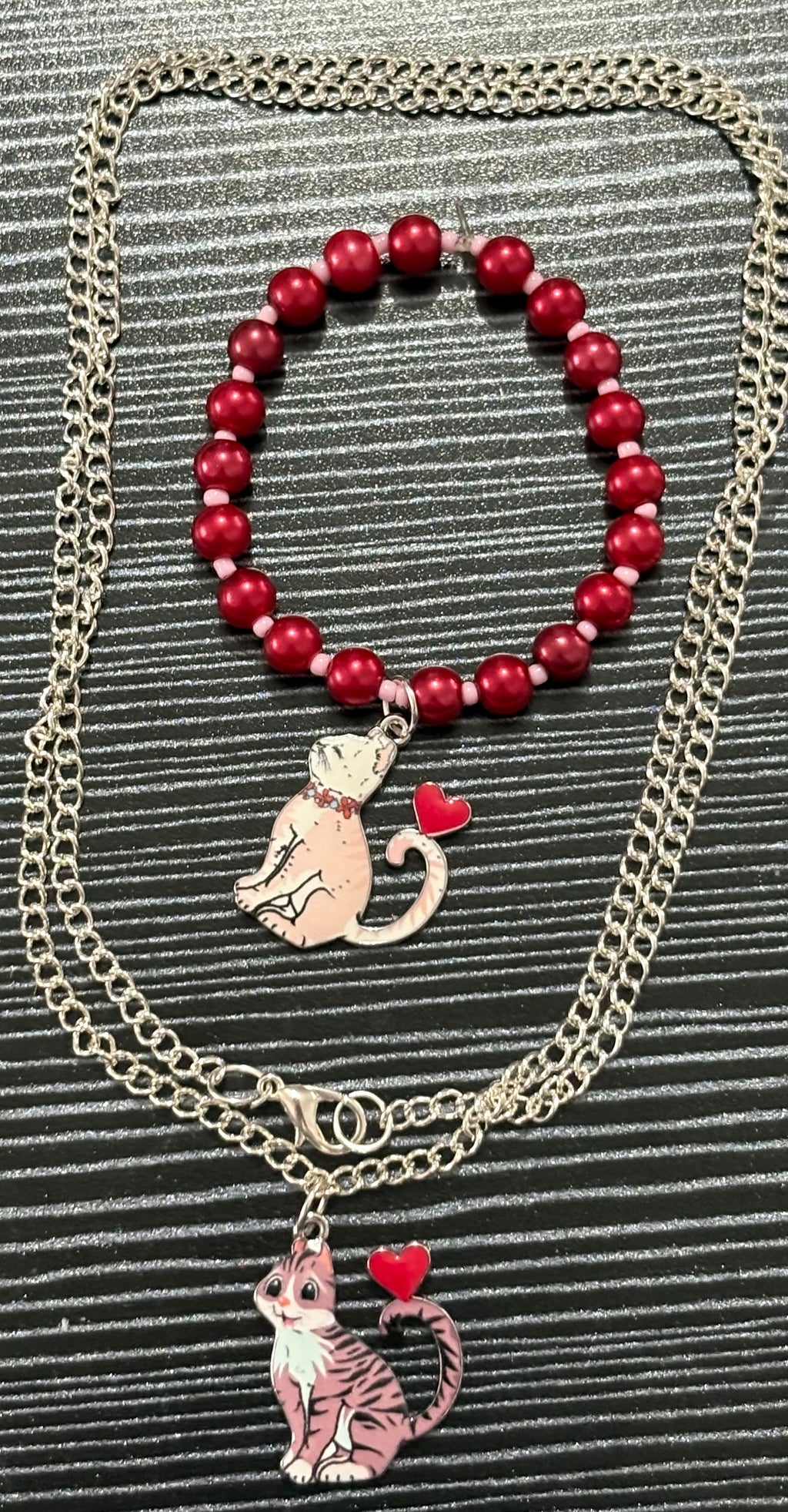 We can’t help but love cats jewellery set