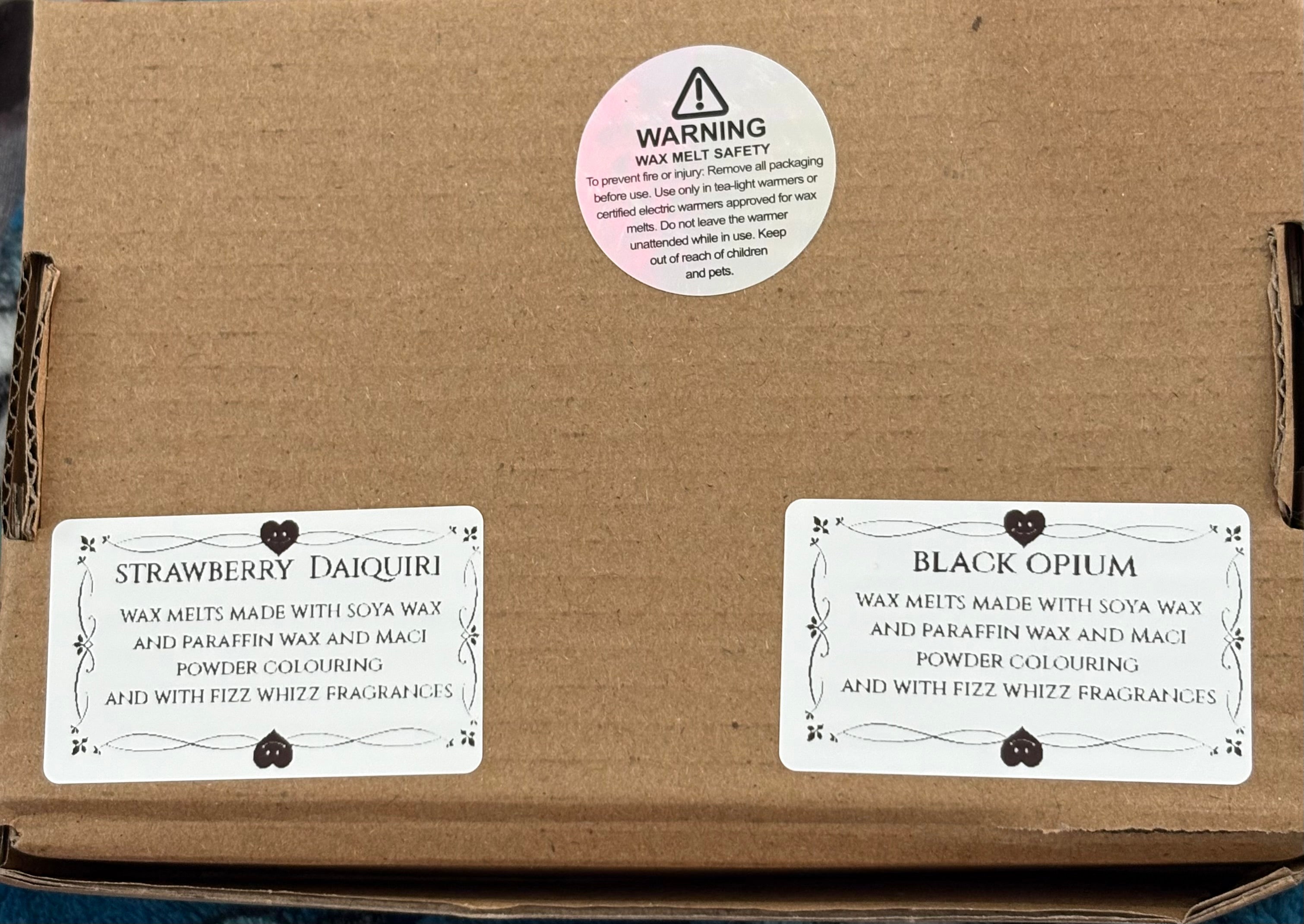 For the love of chocolate &waffles wax melts box