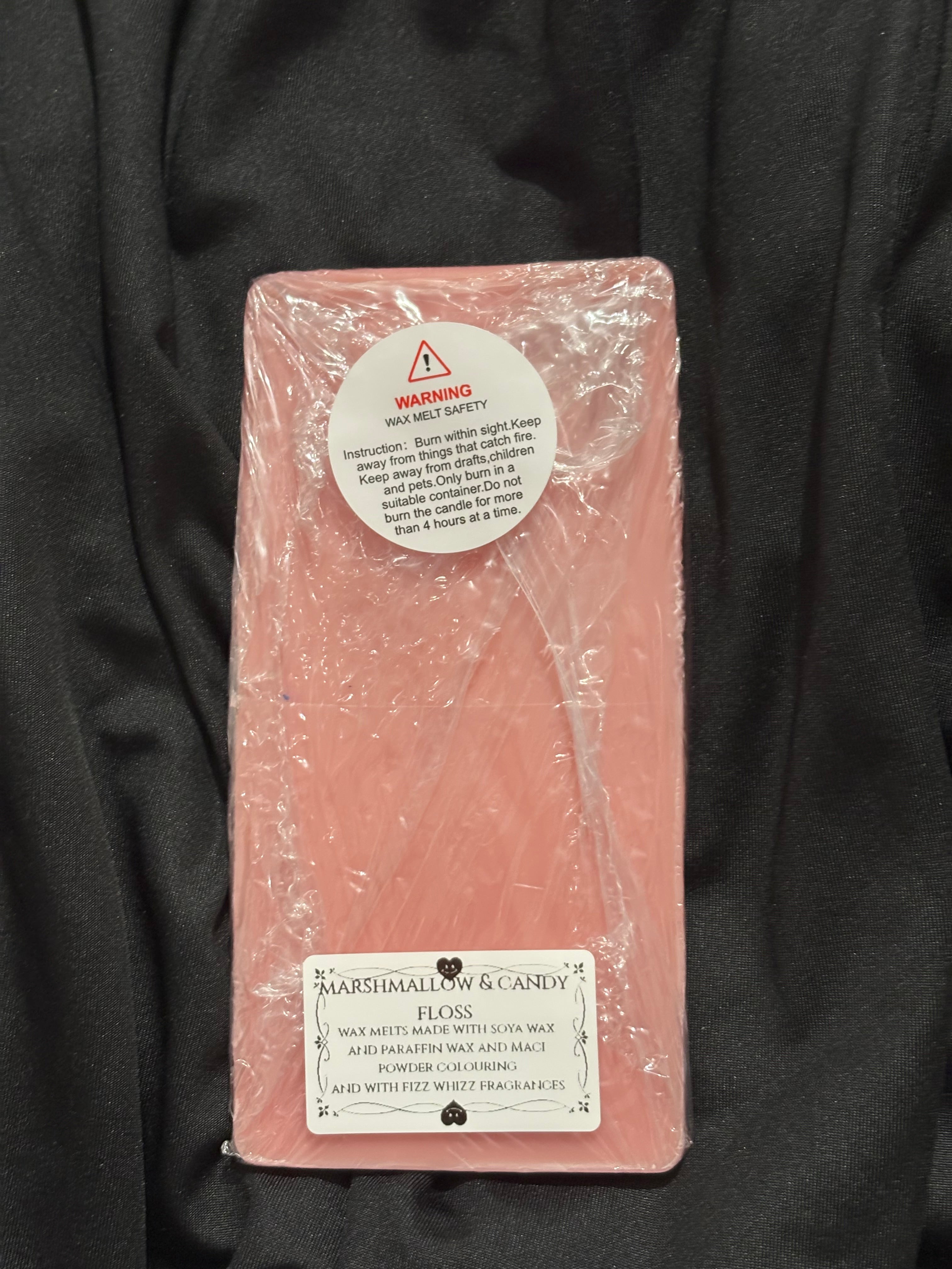 Wax melts large snap bar in the fragrance in marshmallow & candyfloss