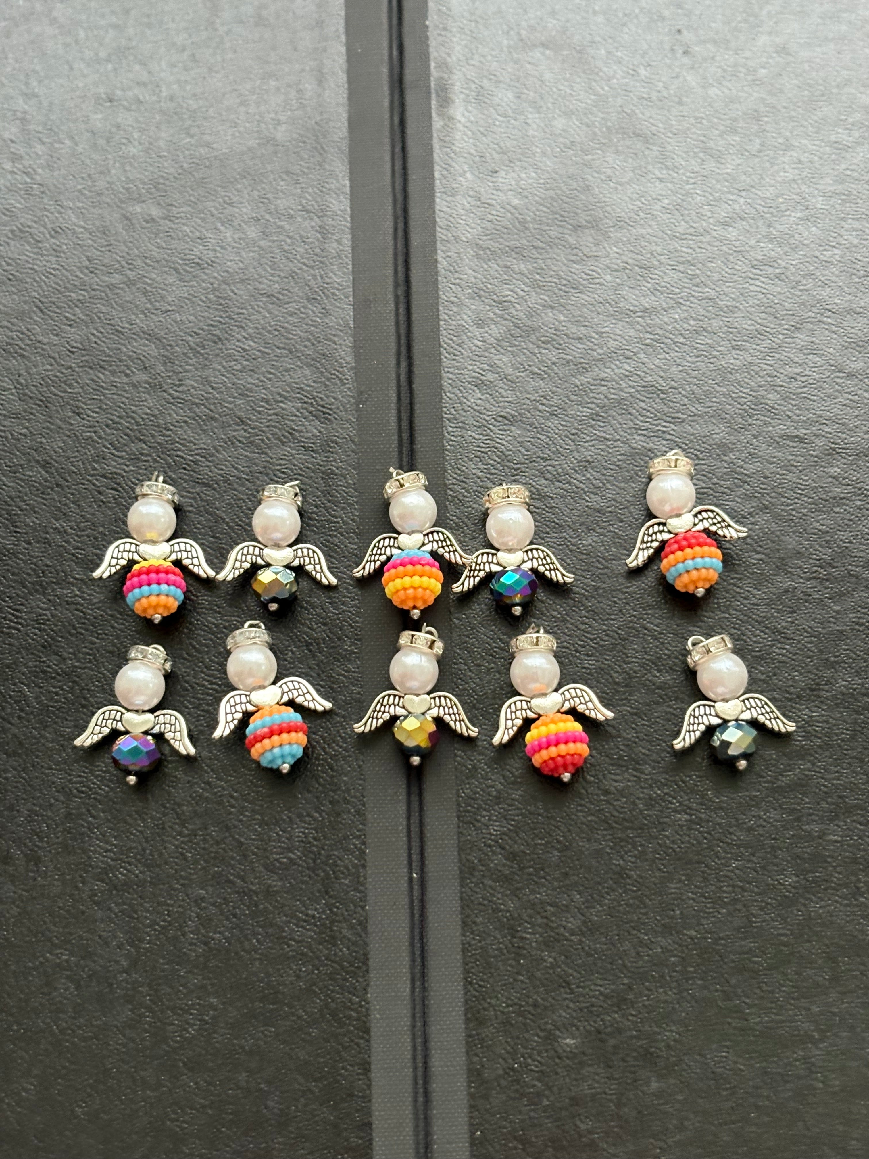 10x extra small guardian angles charms/pendents