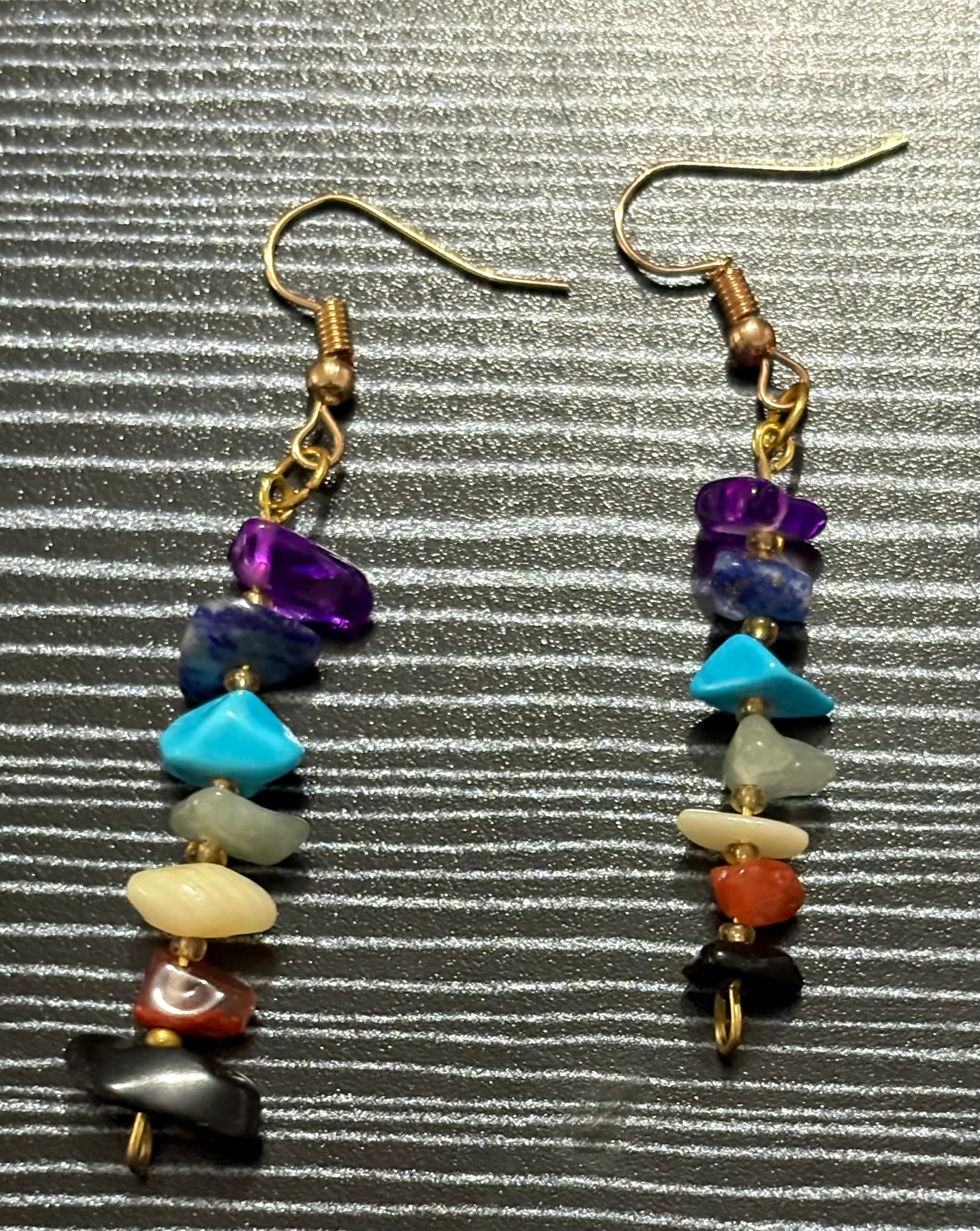 Chakra earrings and keyring