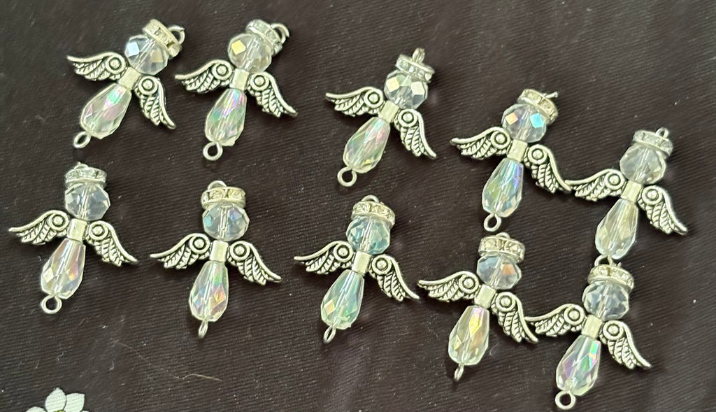 10x small guardian angels pendants/charms