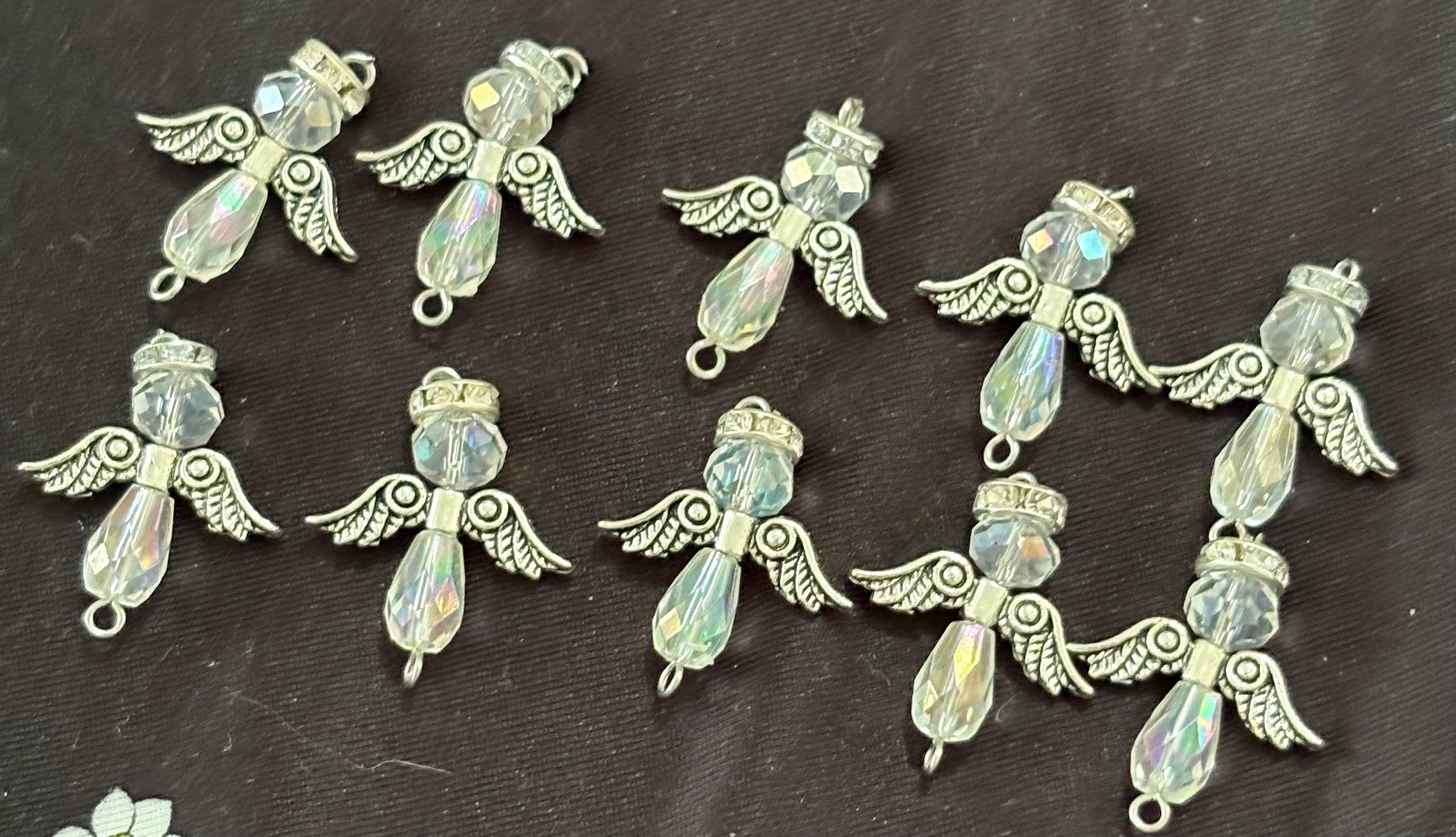 10x small guardian angels pendants/charms