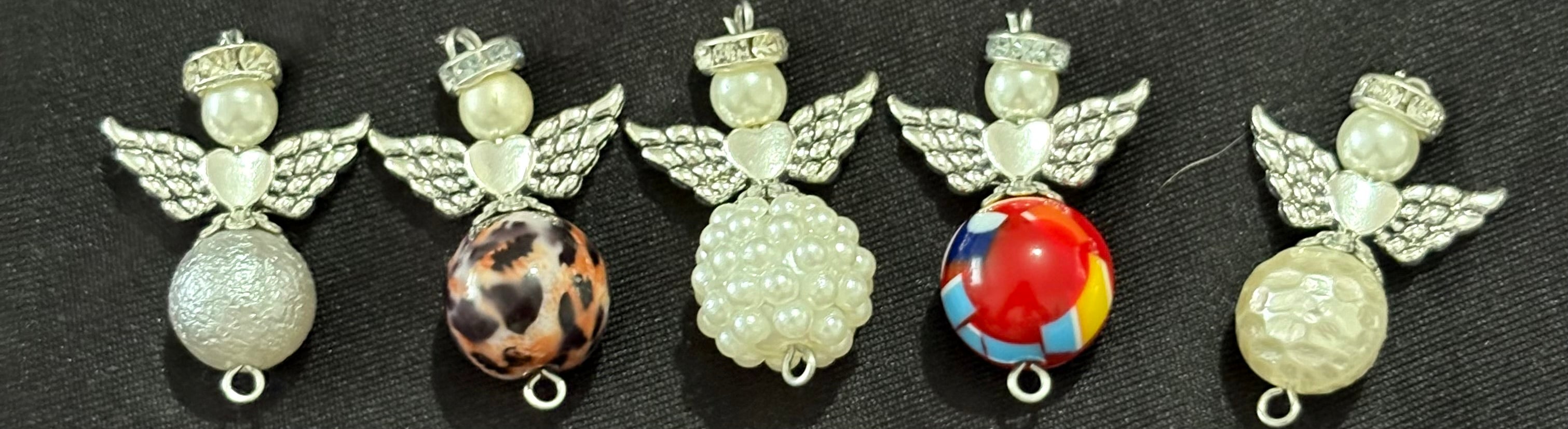 10x medium guardian angels pendants/charms