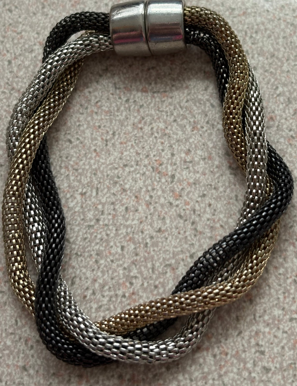 Gold and black rope jewellery set