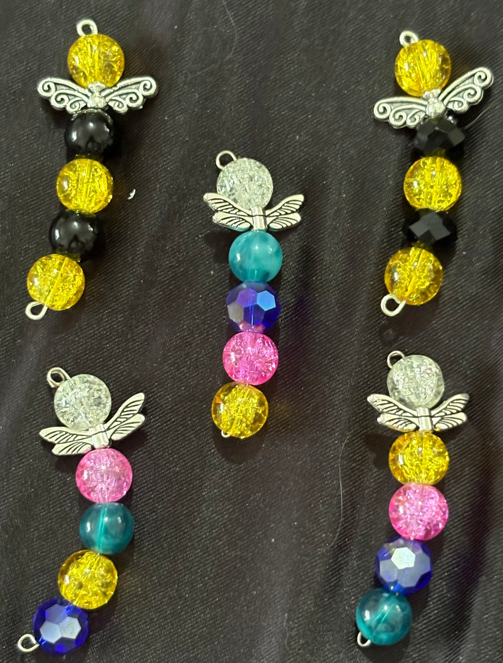 5x dragonfly/bumblebee pendants /charm/keychain pendants