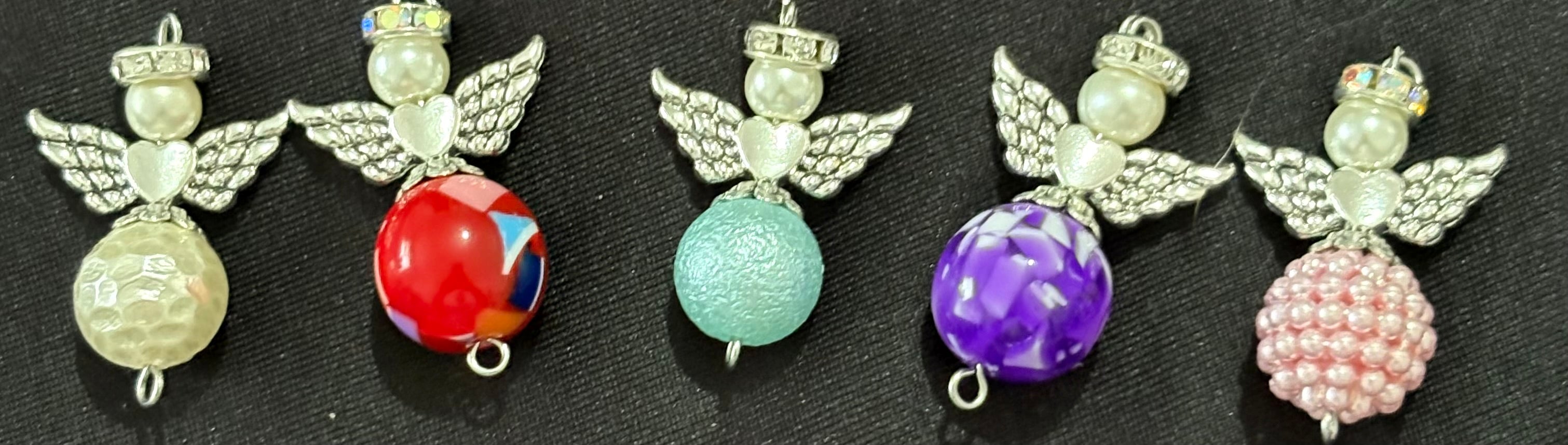 10x medium guardian angels pendants/charms