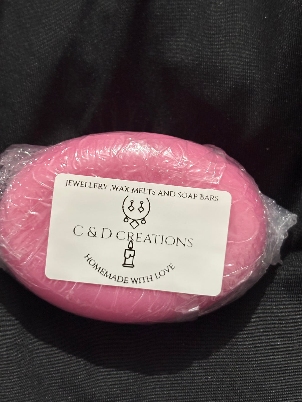 Oval soap bar in strawberry daiquiri