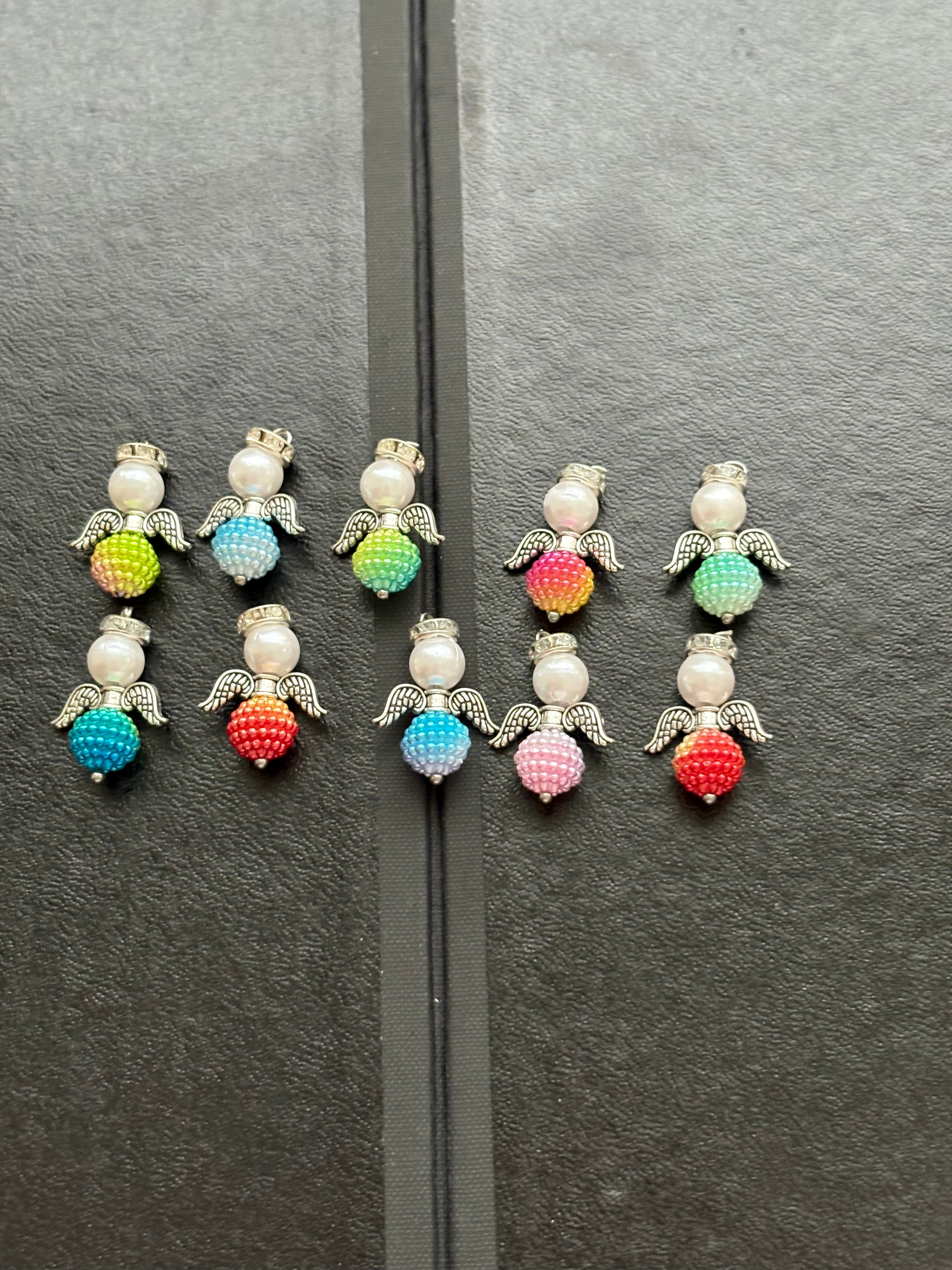 10x small guardian angles charms/pendents