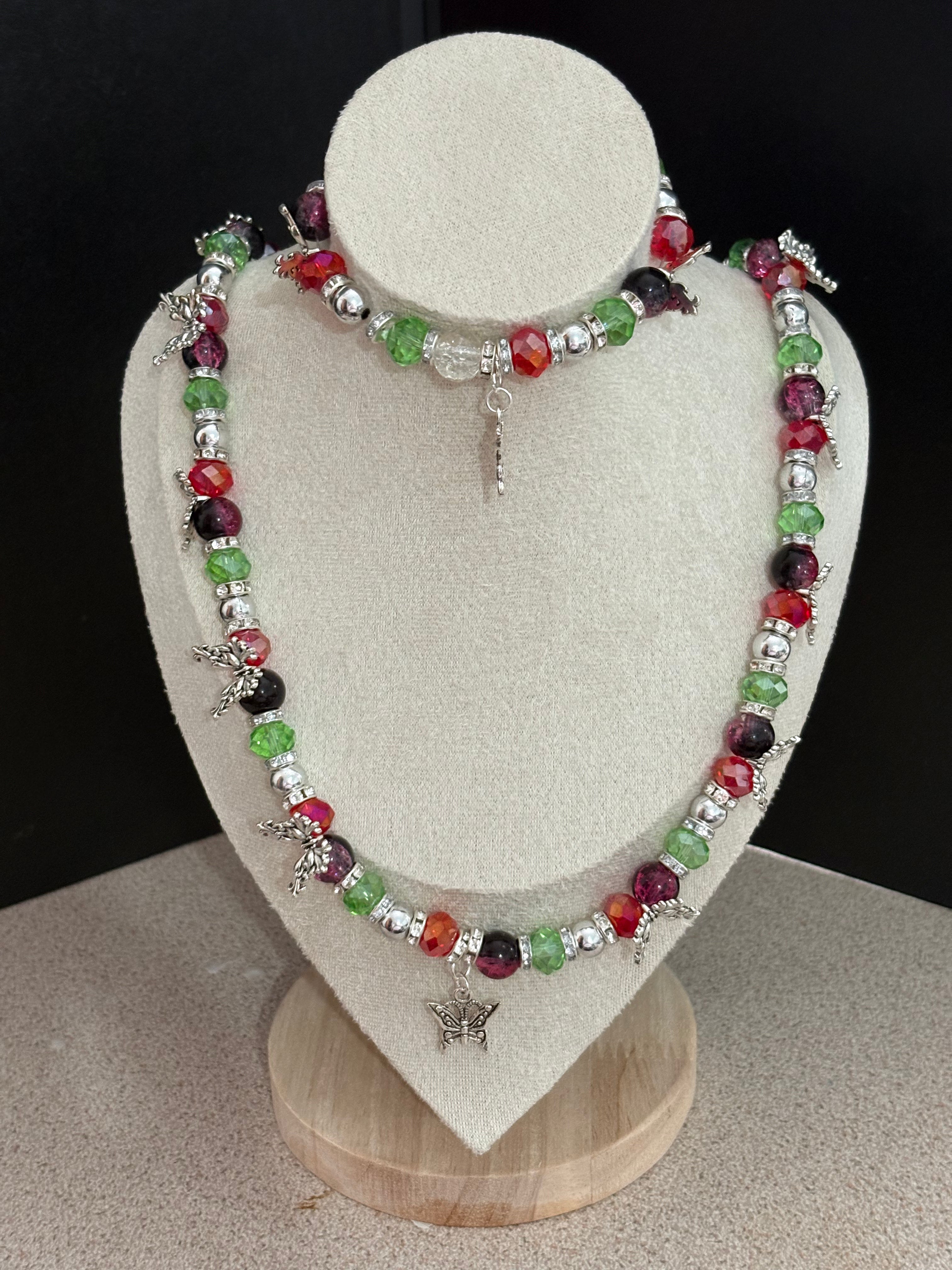The majestic butterfly jewellery set