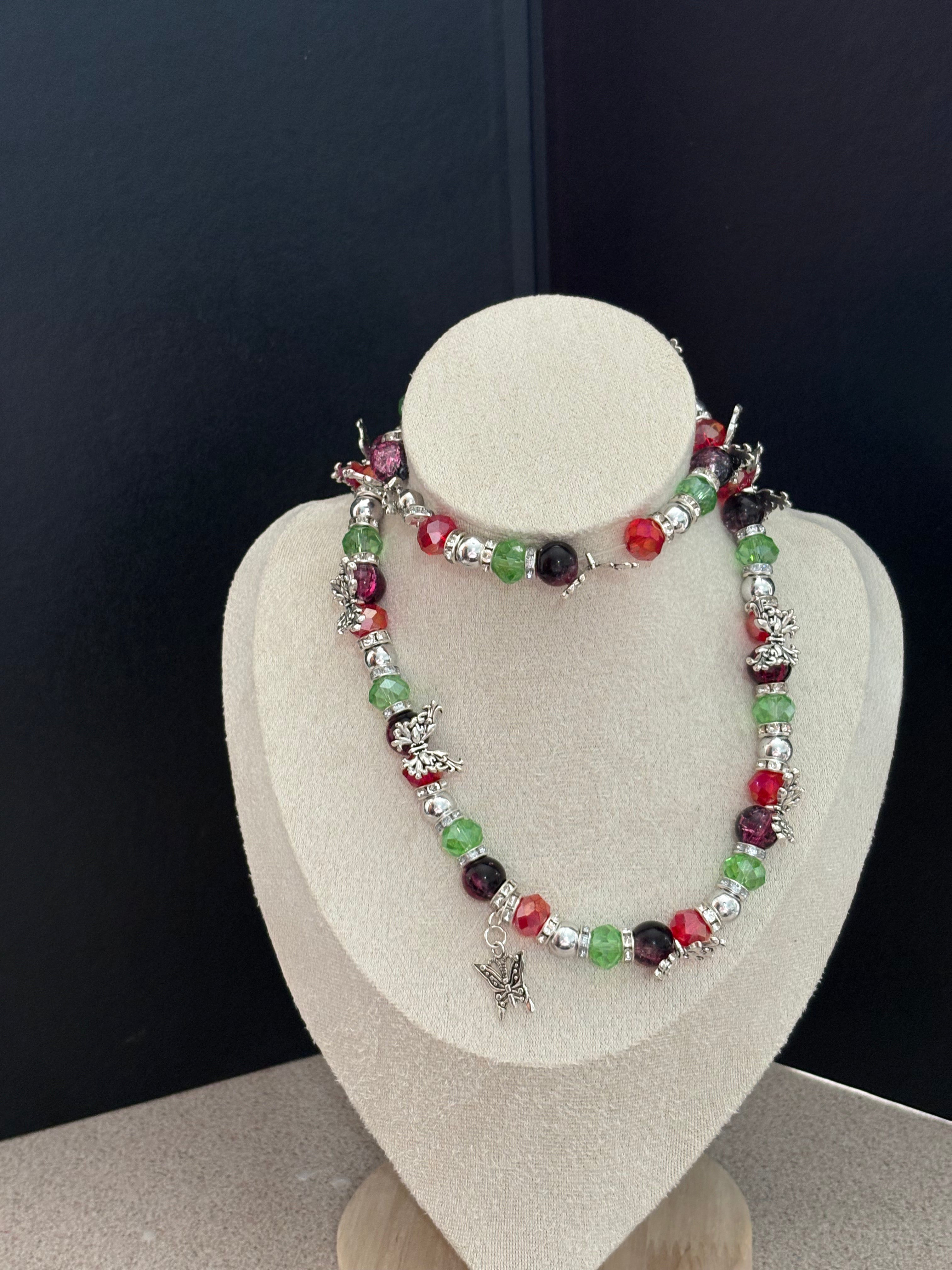 The majestic butterfly jewellery set