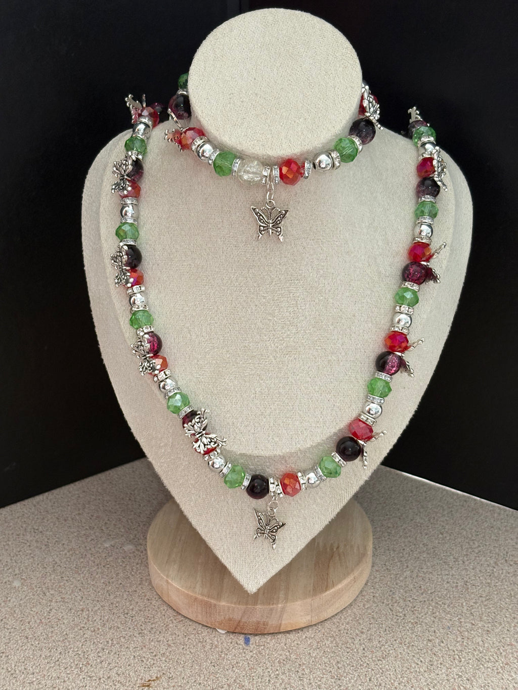 The majestic butterfly jewellery set
